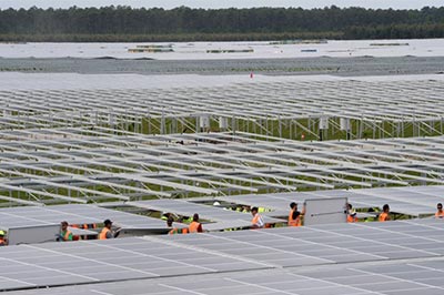 La centrale solaire de Cestas